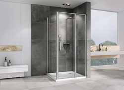 Душевой уголок Abber Sonnenstrand 110x80 AG04110S-S80 профиль Хром стекло прозрачное