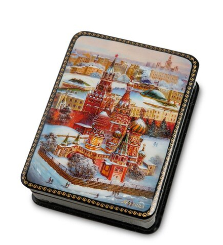 ШК-19/10-A Шкатулка в технике декупаж «Москва» (10х8х3,5)