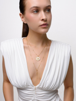 Колье "Sun white pearl" Gold