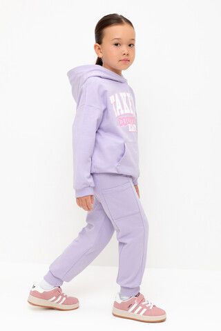 брюки  для девочки  КР 400783/пастельно-лиловый