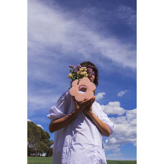 Ваза для цветов daisy, 20 см, розовая