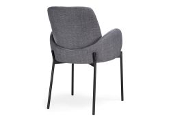 Стул на металлокаркасе Азуку серый / черный