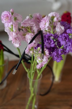 Черный ремень-шнур из экокожи