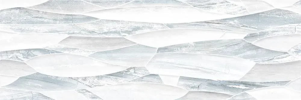 Настенная плитка ALMA Ceramica TWU93DNV16R Denver 90x30 белая / серая глянцевая под камень