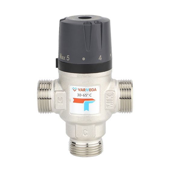 Клапан термосмесительный VARMEGA НР 1quot;, 30-65гр.С, Kvs 1.6, боковое смешение, VM17203 купить в Москве и Московской области по низкой цене с доставкой по России — (1) Клапан термосмесительный VARMEGA НР 1quot;, 30-65гр.С, Kvs 1.6, боковое смешение, VM17203 — (1)