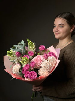 Сборный букет «Розовое волшебство»