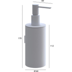 Дозатор Boheme Uno 10977-BRB BRUSHED BRONZE