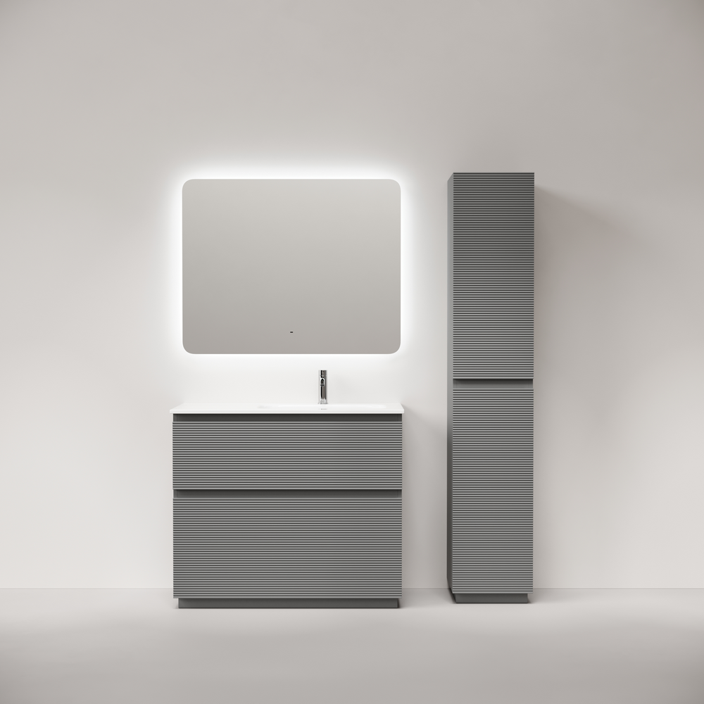 Тумба напольная Sancos Folk Floor правая 995х445х850, c двумя ящиками оснащенными доводчиками, Ergraut soft, арт.FL100FRES