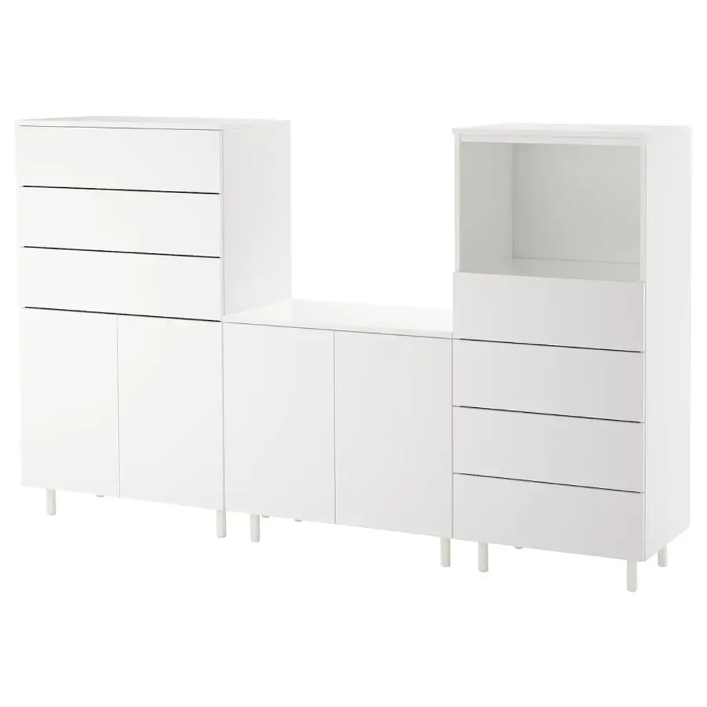 Книжный шкаф - PLATSA IKEA / ПЛАТСА ИКЕА,  220х133 см, белый