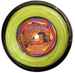 Теннисные струны Pro's Pro Hexaspin Twist (200 m) - зеленый
