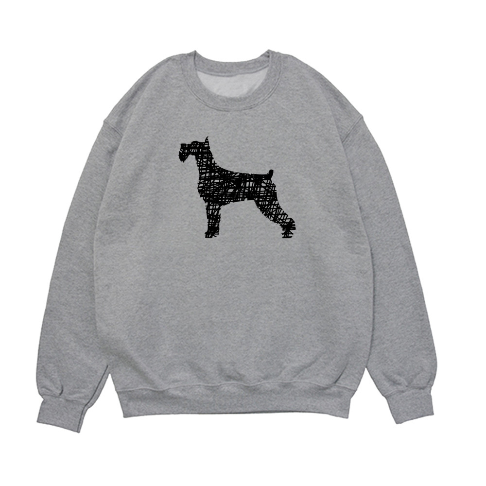 Свитшот "Шнауцер - набросок"