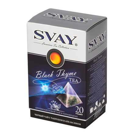 Чай черный Svay Black Thyme, 20 пирамидок