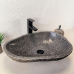 Раковина из речного камня RS-66027 57х42х15 из натурального камня