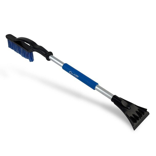 (CityUp)Скребок с щёткой CA-88 luxe для удаления снега и льда с мягкой ручкой (81 см)