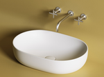 Умывальник чаша накладная овальная (цвет Белый Матовый) Element 600x415x135мм