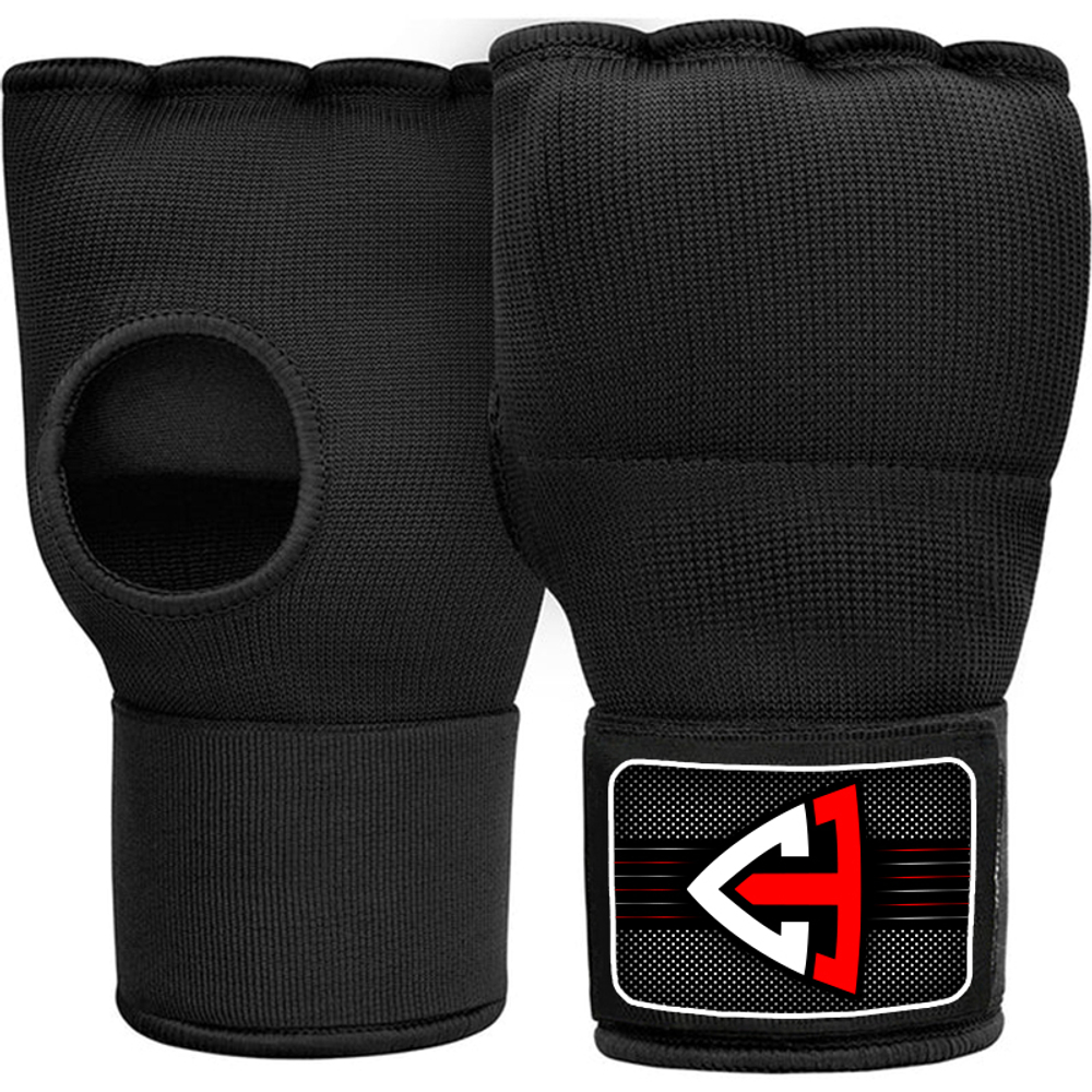 Бинты быстрые для бокса гелевые TS Sport (черные)