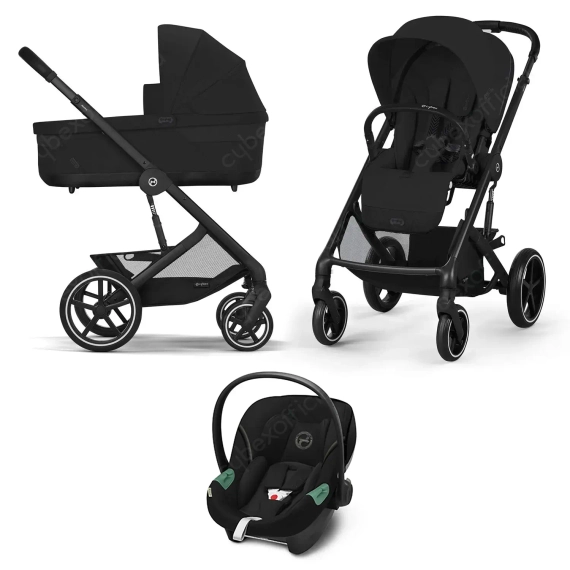 Детская коляска Cybex Balios S Lux BLK 3 в 1 Moon Black