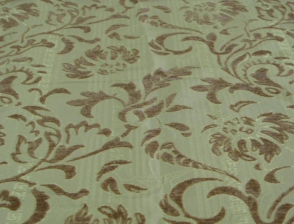 Шенилл Классик цветы песочный