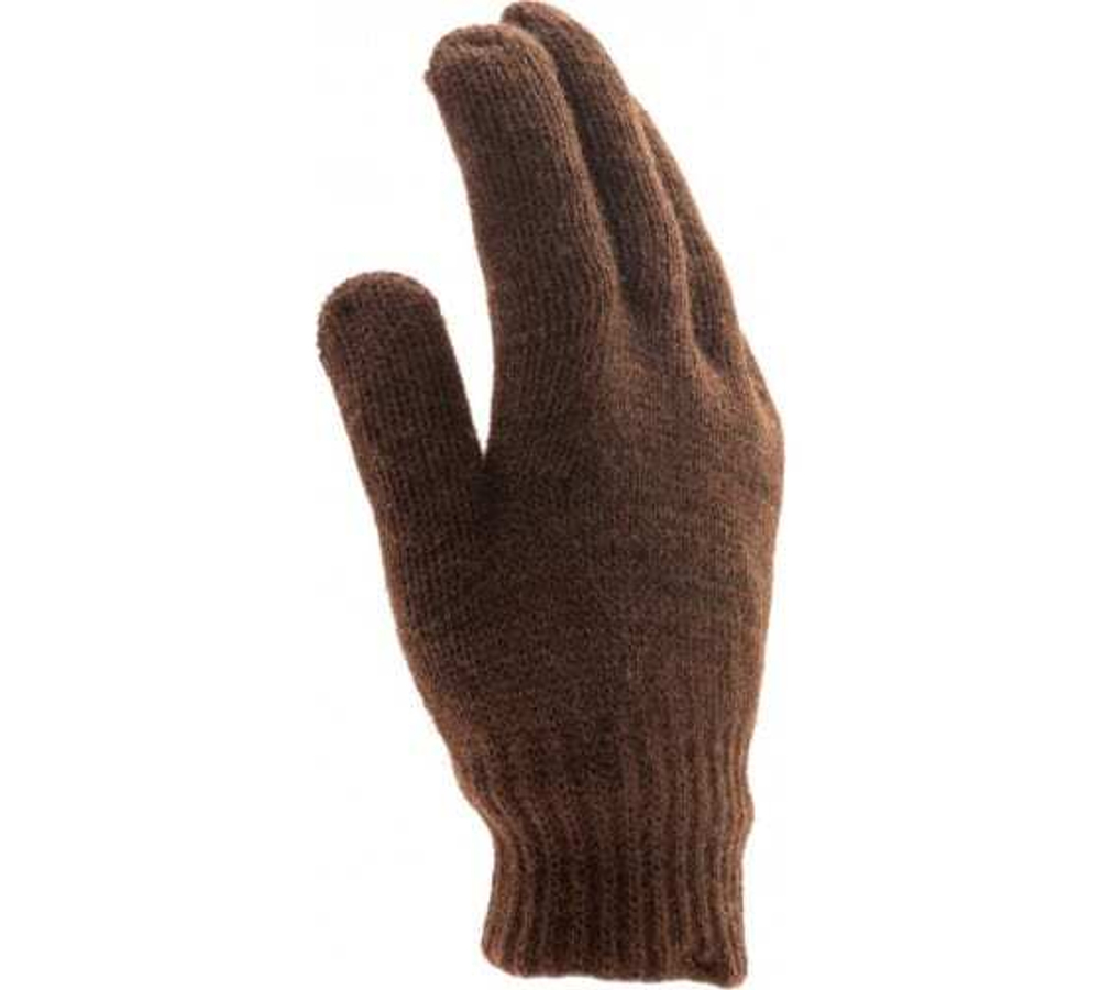 ПЕРЧАТКИ СИБРТЕХ ТРИКОТАЖНЫЕ ДВОЙНЫЕ ВЕРБЛЮЖЬЯ И ОВЕЧЬЯ ШЕРСТЬ ПОКР/ПВХ 68635