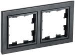 BRITE Рамка 2-местная РУ-2-БрЧ черный IEK