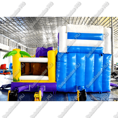 Коммерческий батут "Белый клык" с механизированной головой, размер 6*6*4 м