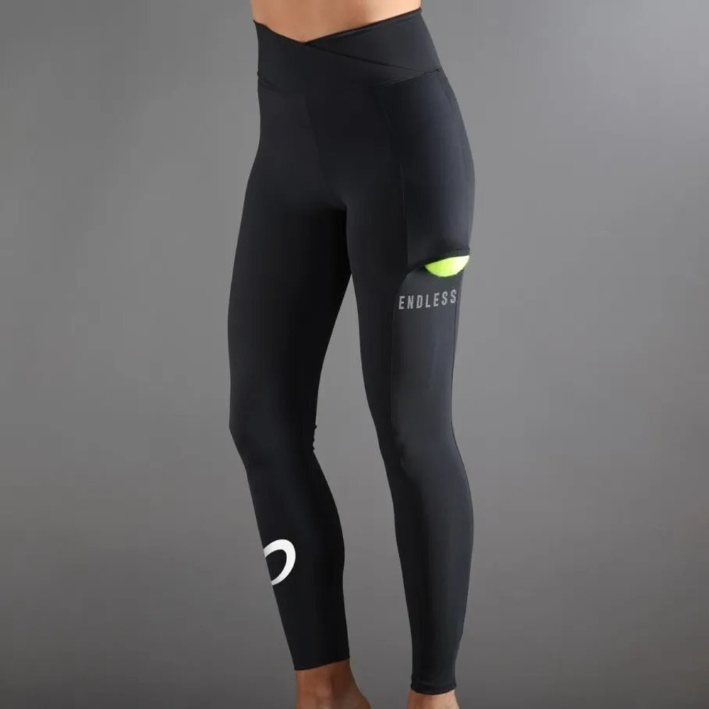 ОДЕЖДА ДЛЯ ТЕННИСА Женская, Леггинсы ENDLESS CROSS POCKET .