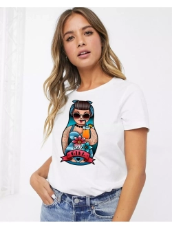Футболка с русской матрешкой Girl