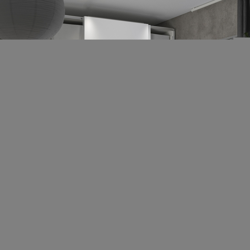 Шкаф-купе PAX HASVIC IKEA комбинация с 4 полками (белый)  210*50*260