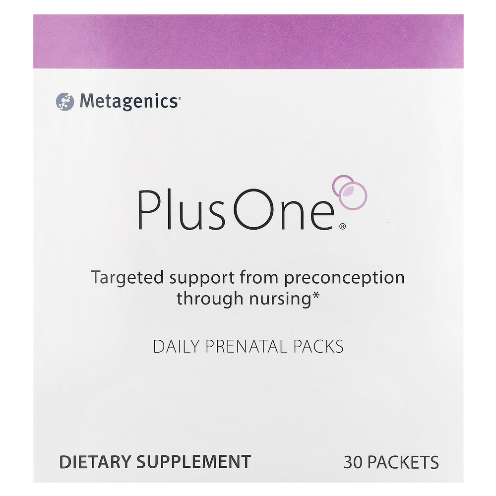 Metagenics, Plus One®, комплекс для беременных, для ежедневного приёма, 30 пакетиков