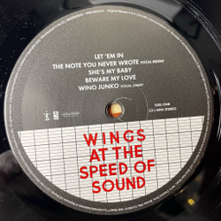 Винтажная виниловая пластинка LP Wings At The Speed Of Sound (EU 2014)