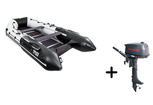 Ривьера 3800 слань+киль + KAMISU T 5 BMS (комплект лодка + мотор)