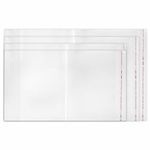 Обложки ПЭ для тетрадей и учебников, НАБОР "20 шт. + 1 шт. в ПОДАРОК", ПЛОТНЫЕ, 100 мкм, универсальные, прозрачные, ЮНЛАНДИЯ, 272709