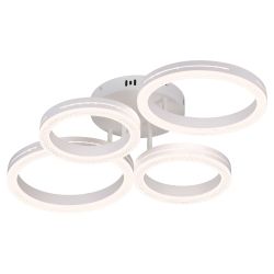 Светильник потолочный светодиодный Rivoli Juniper 6187-702 LED 75 Вт 3000-6000К белый с пультом | Rivoli