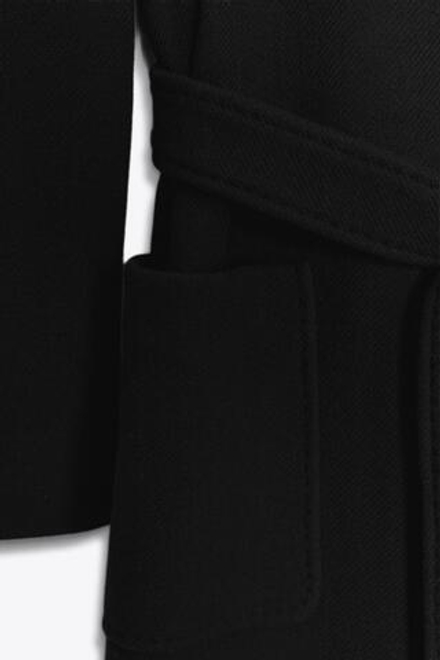 ZARA ПАЛЬТО ИЗ СМЕСОВОЙ ШЕРСТИ — ZW COLLECTION, ЧЕРНЫЙ