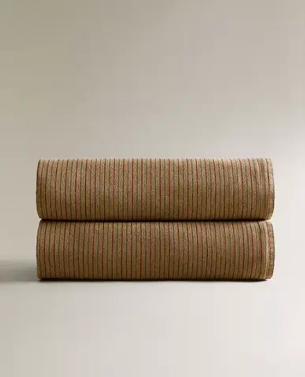 ZARA HOME ПЛЕД С ПОЛОСКАМИ, РАЗНОЦВЕТНЫЙ