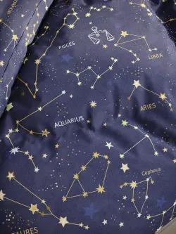 Наволочка комплект 2шт поплин Сказка "Созвездия" 45х45 см на молнии