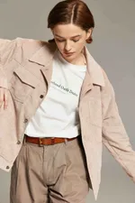 Куртка Called a Garment Corduroy work Светло-бежевая