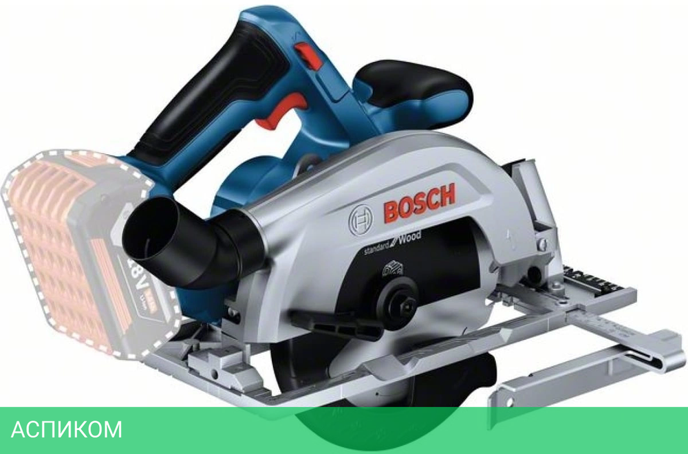 Дисковая (циркулярная) пила Bosch GKS 185-LI без АКБ (06016C1221)