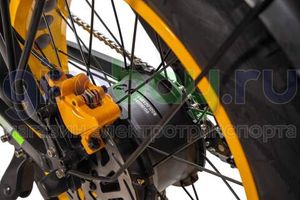 Электровелосипед Syccyba F10 Pro Dual 48V/20Ah (полный привод) - Желтый обод фото №13