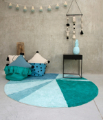 Корзина Lorena Canals Tassels Emerald (30 x Ø45 см)