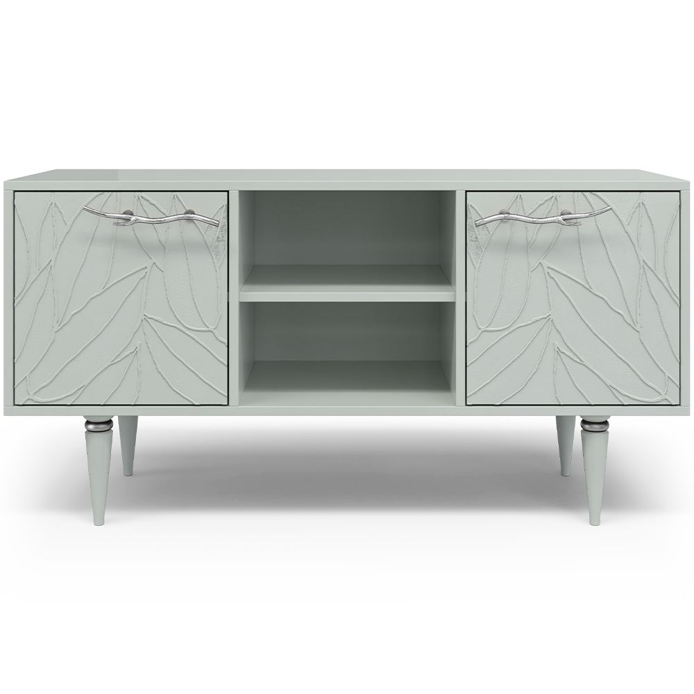 Тумба под ТВ Арт Колор leaves 117см Классик Сильвер Серый дым