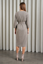 51512 Платье женское (пепельно-бежевый меланж)