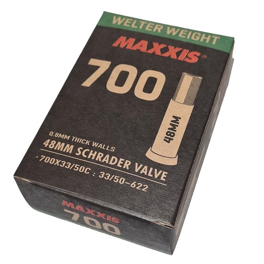 Камера MAXXIS WELTER WEIGHT 700X33/50C (33/50-622) 0.8 авто ниппель 48 мм.
