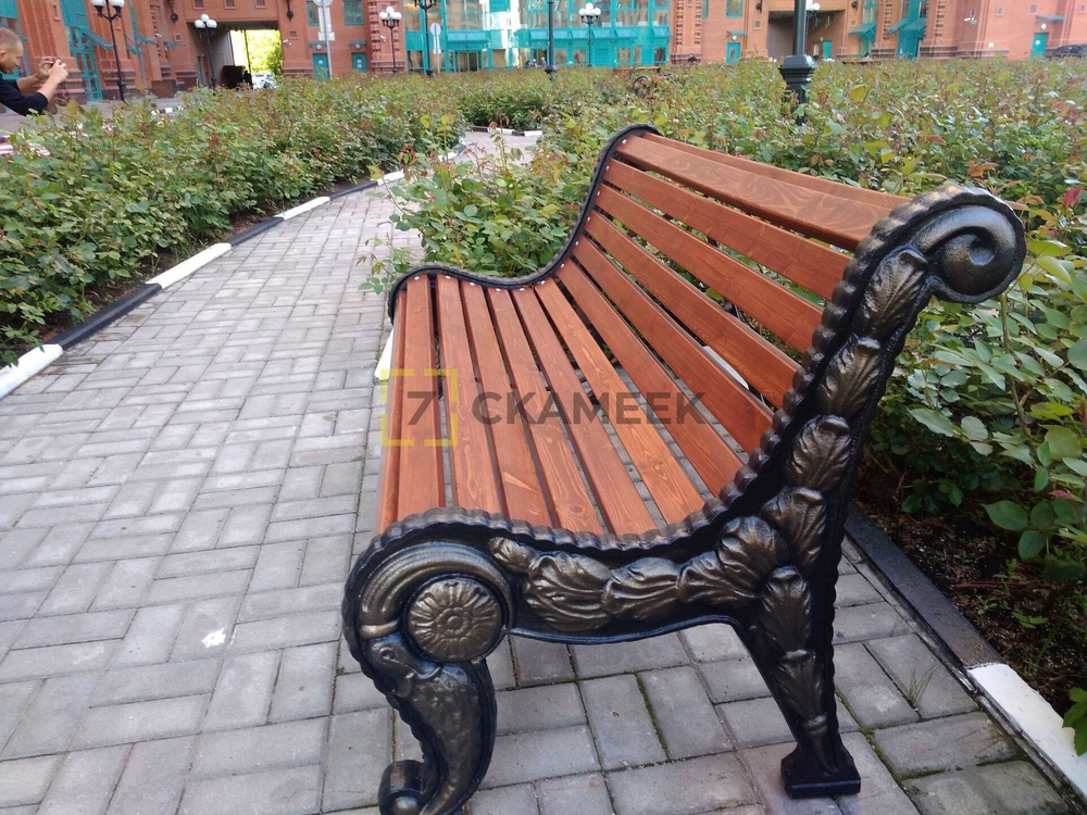 Скамейка парковая «Город Классика» (1,5 м термобереза)