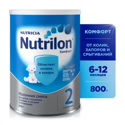 Смесь молочная Nutrilon Comfort 2 800 г с 6 месяцев