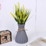 Ваза из пластика «Селин» 12*17см цвет серый