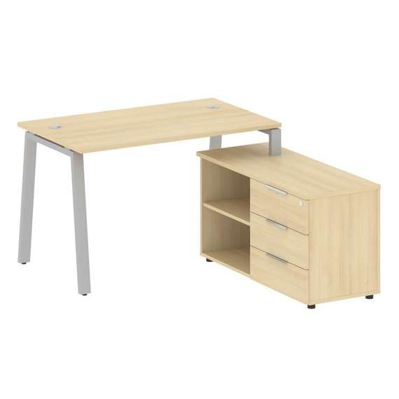 Метал Систем Рабочая станция с тумбой на А-образном м/к БА.РС-СТС-2.2 (R)