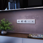 Розетка HDMI (серебряный)