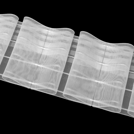 Шторная лента Oz-Is арт. 4422 МР, бантовые складки, коэф. сборки 1:3,0, цвет прозрачный (ширина 150 мм)