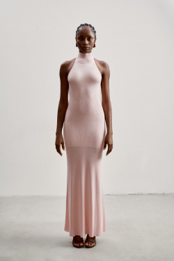 Платье ESSENTIAL с открытой спиной, розовый